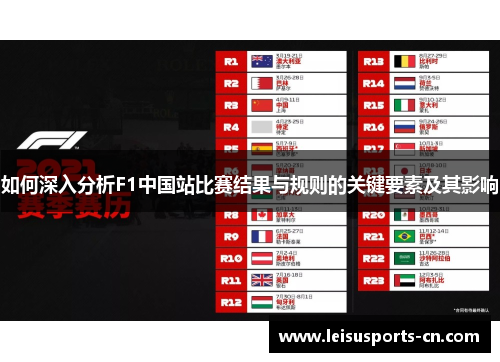 如何深入分析F1中国站比赛结果与规则的关键要素及其影响